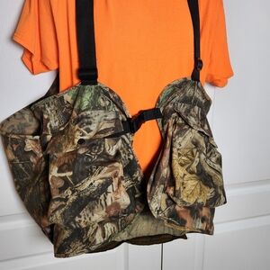 Hunters Specialties Advantage Timber Turkey Vest Camo Orange Blaze Padded Seat